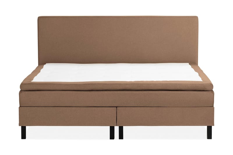 Sängpaket Nayaka 210x210 Memorymadrass - Slät gavel Brun - Möbler - Säng - Kontinentalsäng