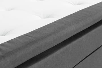 Sängpaket Nayaka 210x210 Memorymadrass - Slät gavel Mörkgrå - Möbler - Säng - Kontinentalsäng