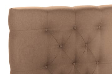 Sängpaket Nayaka 210x210 Skummadrass - Djuphäftad gavel Brun - Möbler - Säng - Kontinentalsäng