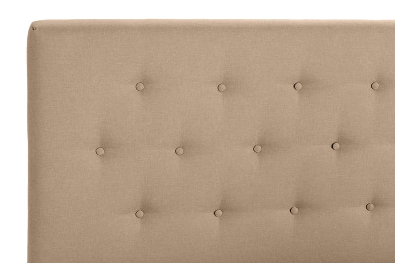 Sängpaket Nayaka 210x210 Skummadrass - Knappad gavel Beige - Möbler - Säng - Kontinentalsäng