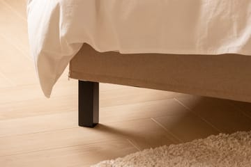 Sängpaket Nayaka 210x210 Skummadrass - Slät gavel Beige - Möbler - Säng - Kontinentalsäng