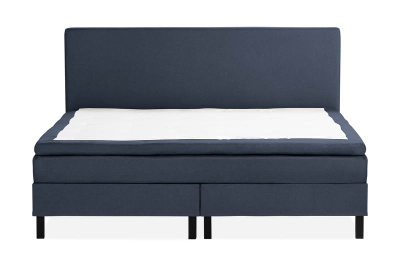 Sängpaket Nayaka 210x210 Skummadrass - Slät gavel Blå - Kontinentalsäng - Komplett sängpaket