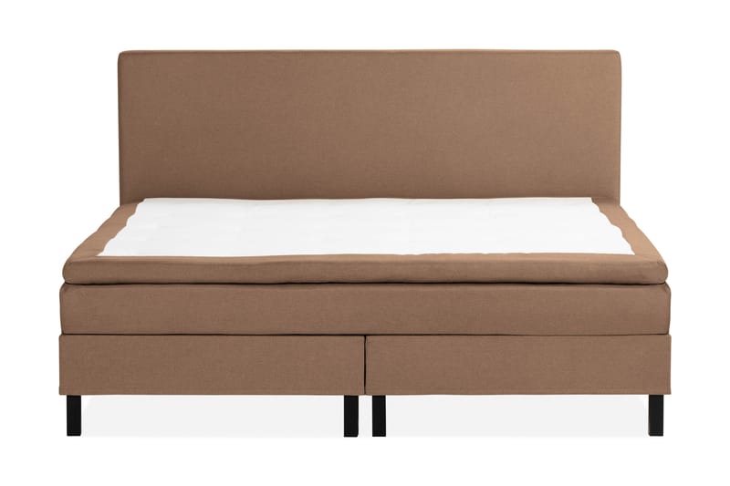 Sängpaket Nayaka 210x210 Skummadrass - Slät gavel Brun - Möbler - Säng - Kontinentalsäng