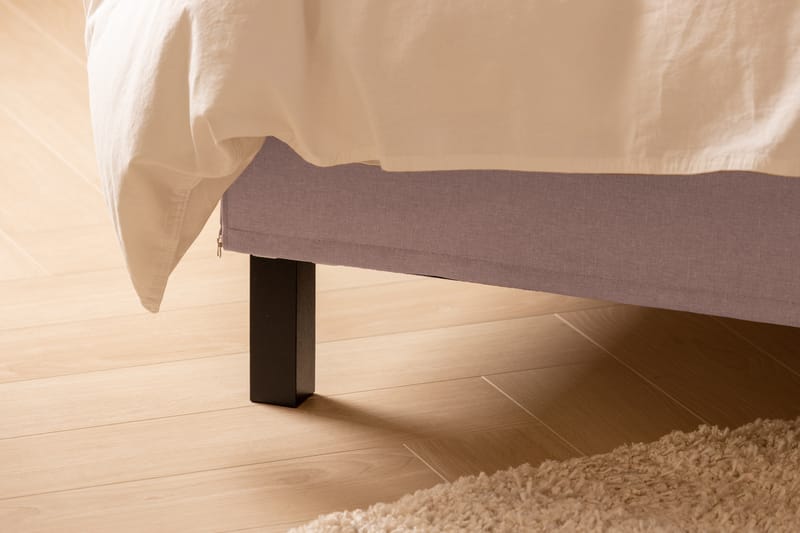 Sängpaket Nayaka 210x210 Skummadrass - Slät gavel Rosa - Möbler - Säng - Kontinentalsäng