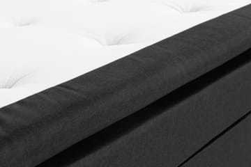 Sängpaket Nayaka 210x210 Skummadrass - Slät gavel Svart - Möbler - Säng - Kontinentalsäng