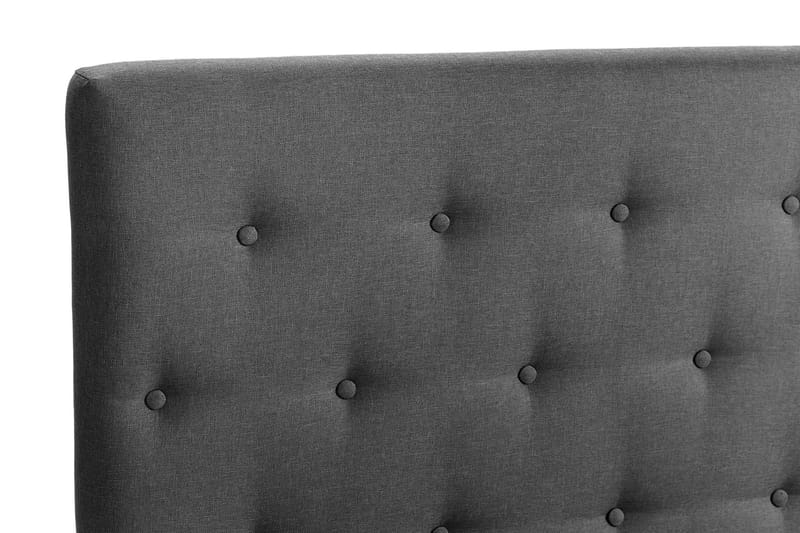 Sängpaket Nayaka 90x200 Latexmadrass - Knappad gavel Mörkgrå - Möbler - Säng - Kontinentalsäng