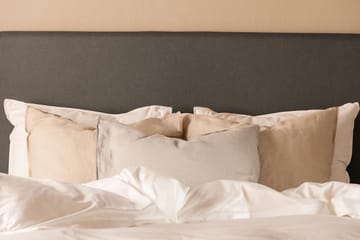 Sängpaket Nayaka 90x200 Latexmadrass - Slät gavel Mörkgrå - Möbler - Säng - Kontinentalsäng