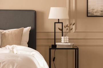 Sängpaket Nayaka 90x200 Latexmadrass - Slät gavel Mörkgrå - Möbler - Säng - Kontinentalsäng