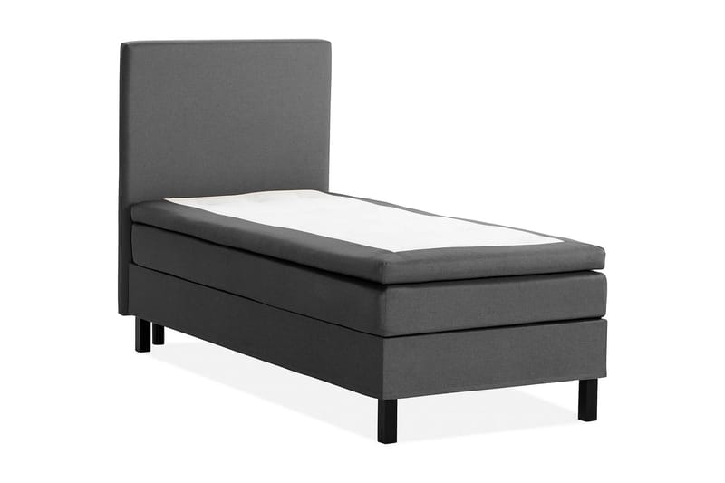 Sängpaket Nayaka 90x200 Latexmadrass - Slät gavel Mörkgrå - Möbler - Säng - Kontinentalsäng