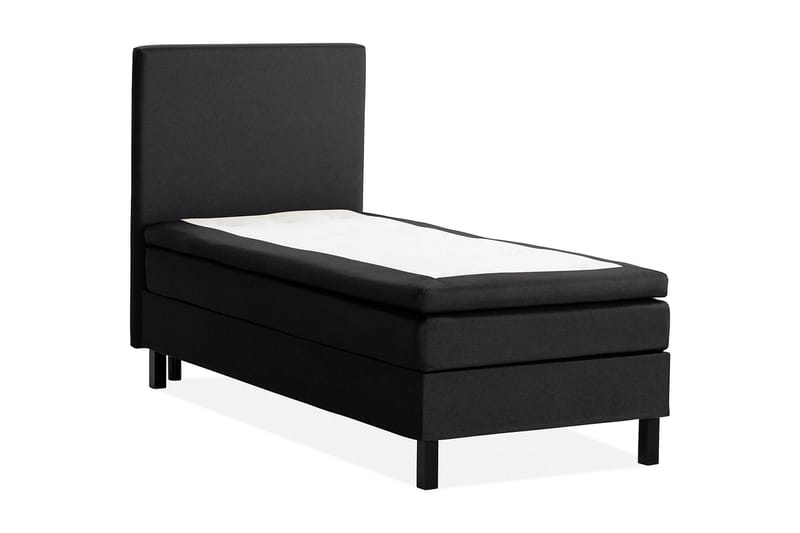 Sängpaket Nayaka 90x200 Latexmadrass - Slät gavel Svart - Möbler - Säng - Kontinentalsäng