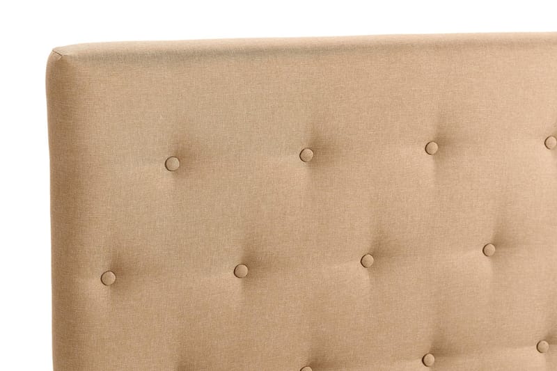 Sängpaket Nayaka 90x200 Memorymadrass - Knappad gavel Beige - Möbler - Säng - Kontinentalsäng