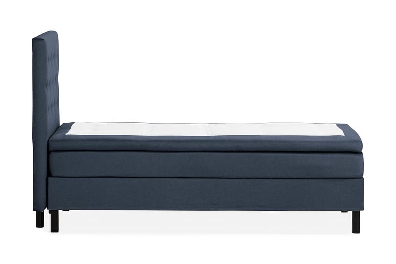 Sängpaket Nayaka 90x200 Memorymadrass - Knappad gavel Blå - Möbler - Säng - Kontinentalsäng
