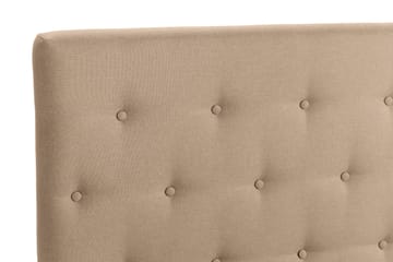 Sängpaket Nayaka 90x200 Skummadrass - Knappad gavel Beige - Möbler - Säng - Kontinentalsäng