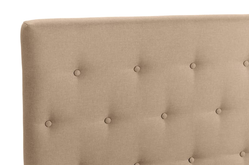 Sängpaket Nayaka 90x200 Skummadrass - Knappad gavel Beige - Möbler - Säng - Kontinentalsäng