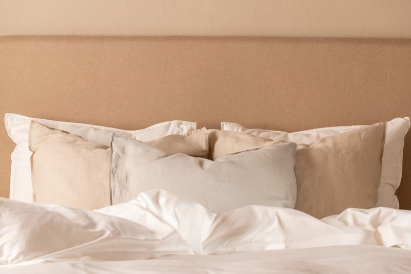 Sängpaket Nayaka 90x200 Skummadrass - Slät gavel Beige - Möbler - Säng - Kontinentalsäng