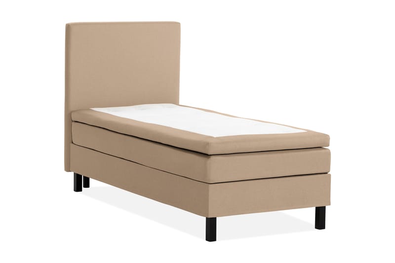 Sängpaket Nayaka 90x200 Skummadrass - Slät gavel Beige - Möbler - Säng - Kontinentalsäng