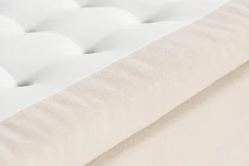 Sängpaket Oslo Lyx Boucle 140x200 Djuphäftad gavel - Ljusbeige - Möbler - Säng - Kontinentalsäng