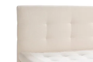 Sängpaket Oslo Lyx Boucle 160x200 Knappad gavel - Ljusbeige - Möbler - Säng - Kontinentalsäng