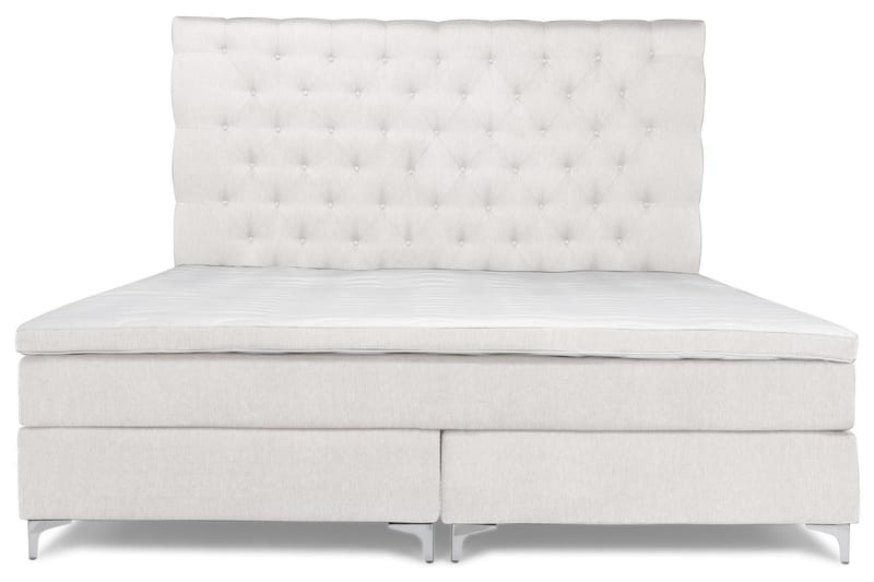 Sängpaket Relax Premium 210x210 Medium/Medium Elastiskt Skum - Beige - Kontinentalsäng - Dubbelsäng - Komplett sängpaket