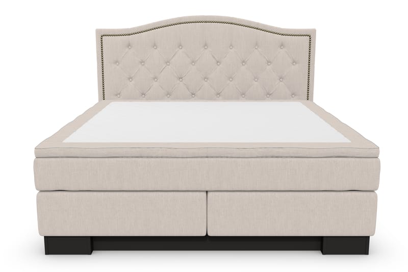 Sängpaket Romance Lyx 180x210 Amiral Sänggavel Toppad - Beige - Möbler - Säng - Kontinentalsäng