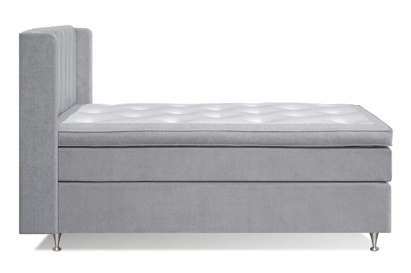Sängpaket Paraiso Kontinentalsäng Medium - 140x200 cm Ljusgrå (+Fler val) - Kontinentalsäng - Komplett sängpaket