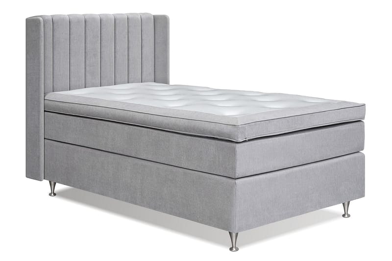 Sängpaket Paraiso Kontinentalsäng Medium - 120x200 cm Ljusgrå (+Fler val) - Kontinentalsäng - Komplett sängpaket