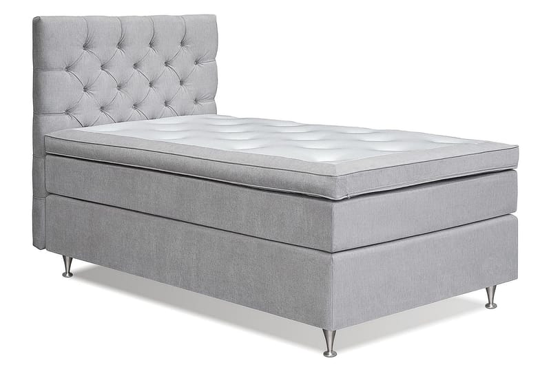 Sängpaket Paraiso Kontinentalsäng Fast - 120x200 cm Ljusgrå (+Fler val) - Kontinentalsäng - Komplett sängpaket
