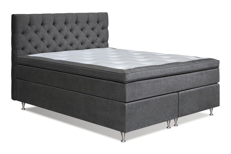 Sängpaket Paraiso Kontinentalsäng Fast/Medium - 160x200 cm Mörkgrå (+Fler val) - Möbler - Säng - Kontinentalsäng
