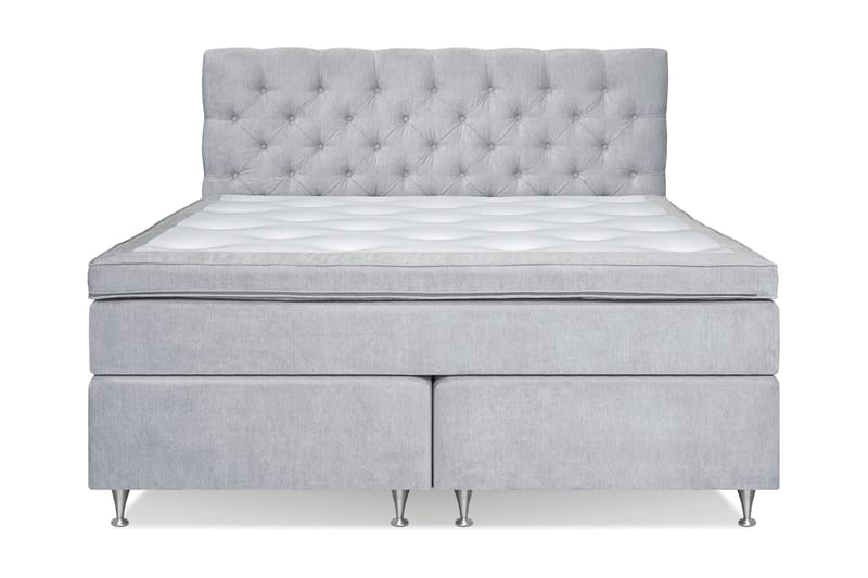 Sängpaket Paraiso Kontinentalsäng Medium - 160x200 cm Ljusgrå (+Fler val) - Kontinentalsäng - Komplett sängpaket