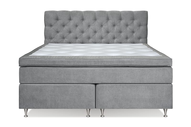 Sängpaket Paraiso Kontinentalsäng Fast/Medium - 160x200 cm Grå (+Fler val) - Möbler - Säng - Kontinentalsäng