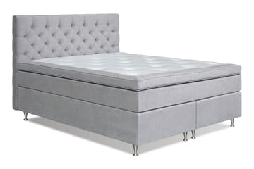 Sängpaket Paraiso Kontinentalsäng Fast/Medium - 160x200 cm Ljusgrå (+Fler val) - Möbler - Säng - Kontinentalsäng