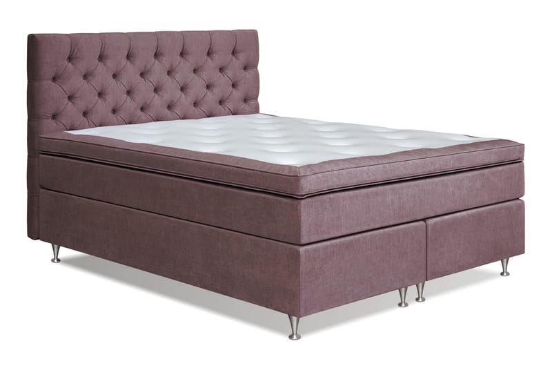 Sängpaket Paraiso Kontinentalsäng Fast/Medium - 160x200 cm Mörkrosa (+Fler val) - Möbler - Säng - Kontinentalsäng