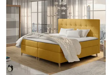 Sandham Kontinentalsäng 140x200 cm - Gul - Möbler - Säng - Kontinentalsäng