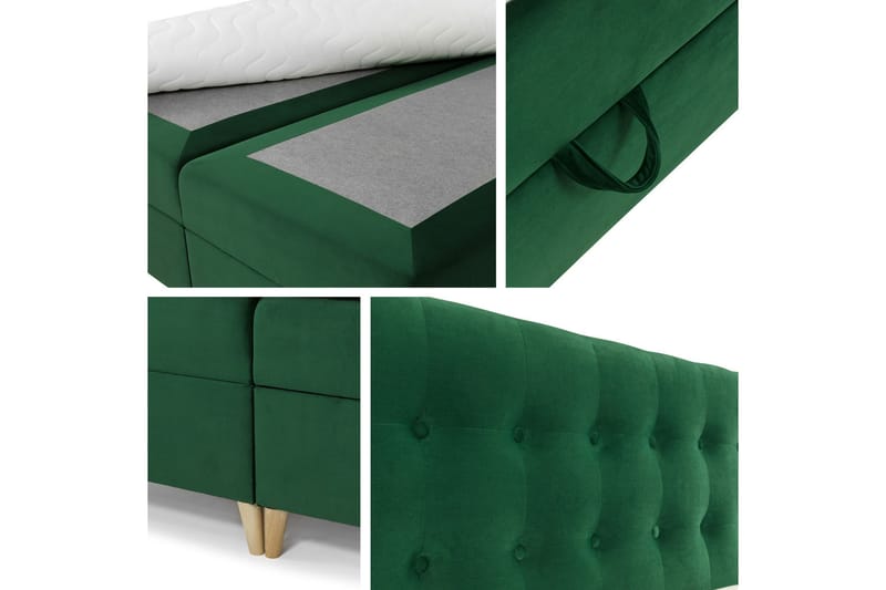 Sandham Kontinentalsäng 200x200 cm - Beige - Möbler - Säng - Kontinentalsäng