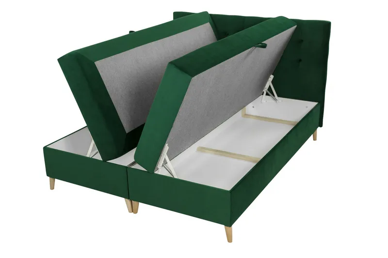 Sandham Kontinentalsäng 200x200 cm - Gul - Möbler - Säng - Kontinentalsäng