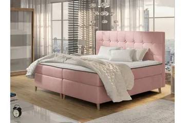 Sandham Kontinentalsäng 200x200 cm - Rosa - Möbler - Säng - Kontinentalsäng