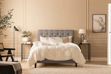 Scarlett Kontinentalsäng 120x200 Skummadrass - Grå - Möbler - Säng - Kontinentalsäng