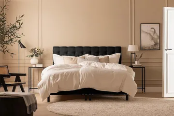 Scarlett Kontinentalsäng 180x200 Skummadrass - Svart - Möbler - Säng - Kontinentalsäng