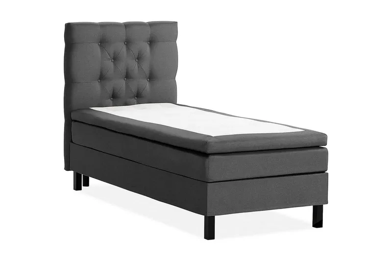 Scarlett Kontinentalsäng 90x200 Latexmadrass - Mörkgrå - Möbler - Säng - Kontinentalsäng