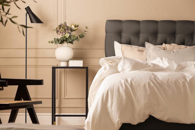 Scarlett Kontinentalsäng 90x200 Latexmadrass - Mörkgrå - Möbler - Säng - Kontinentalsäng