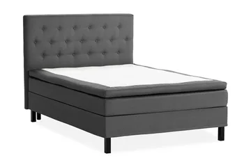 Scarlett Sängpaket 120x200 Skummadrass - Knappad gavel Mörkgrå - Möbler - Säng - Kontinentalsäng