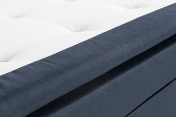Scarlett Sängpaket 140x200 Latexmadrass - Knappad gavel Blå - Möbler - Säng - Kontinentalsäng