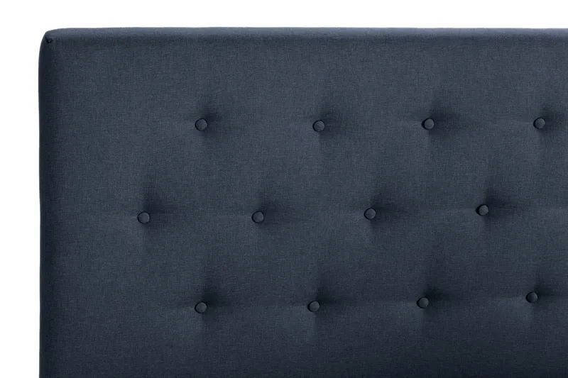 Scarlett Sängpaket 140x200 Skummadrass - Knappad gavel Blå - Möbler - Säng - Kontinentalsäng