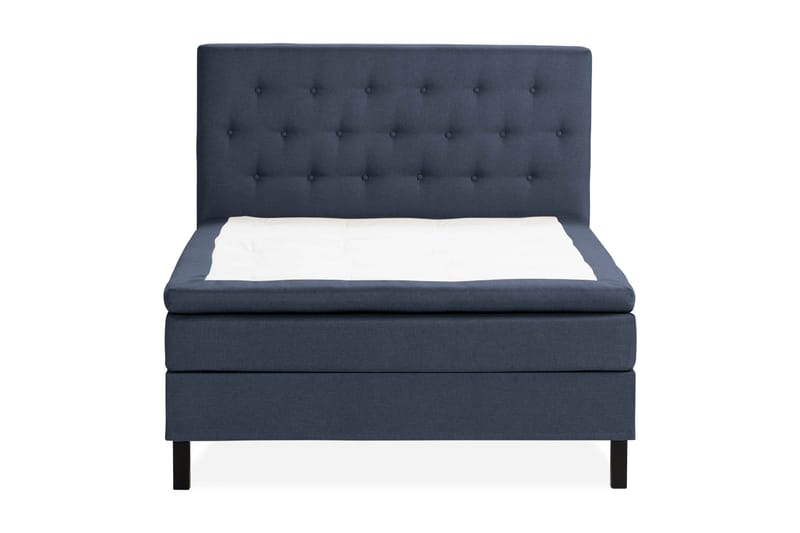 Scarlett Sängpaket 140x200 Skummadrass, Knappad gavel Blå