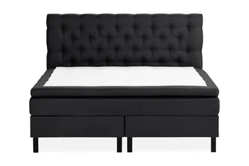 Djuphäftad sänggavel - Svart