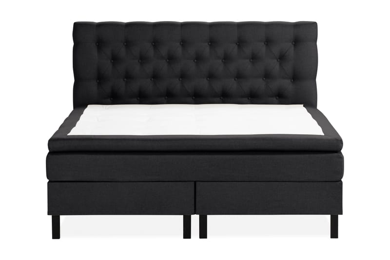 Scarlett Sängpaket 180x200 Skummadrass, Djuphäftad gavel Svart