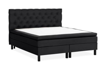 Scarlett Sängpaket 180x200 Skummadrass - Djuphäftad gavel Svart - Möbler - Säng - Kontinentalsäng