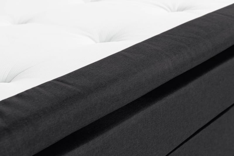 Scarlett Sängpaket 90x200 Memorymadrass - Knappad gavel Svart - Möbler - Säng - Kontinentalsäng