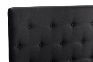 Scarlett Sängpaket 90x200 Memorymadrass - Knappad gavel Svart - Möbler - Säng - Kontinentalsäng