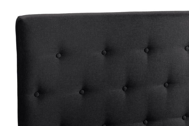 Scarlett Sängpaket 90x200 Memorymadrass - Knappad gavel Svart - Möbler - Säng - Kontinentalsäng